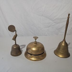 Vintage Brass Bell Set